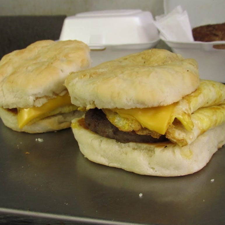 Sausage, Egg & Cheese Biscuit.