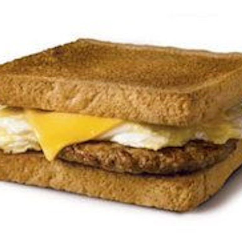 Sausage, Egg & Cheese on Toast.