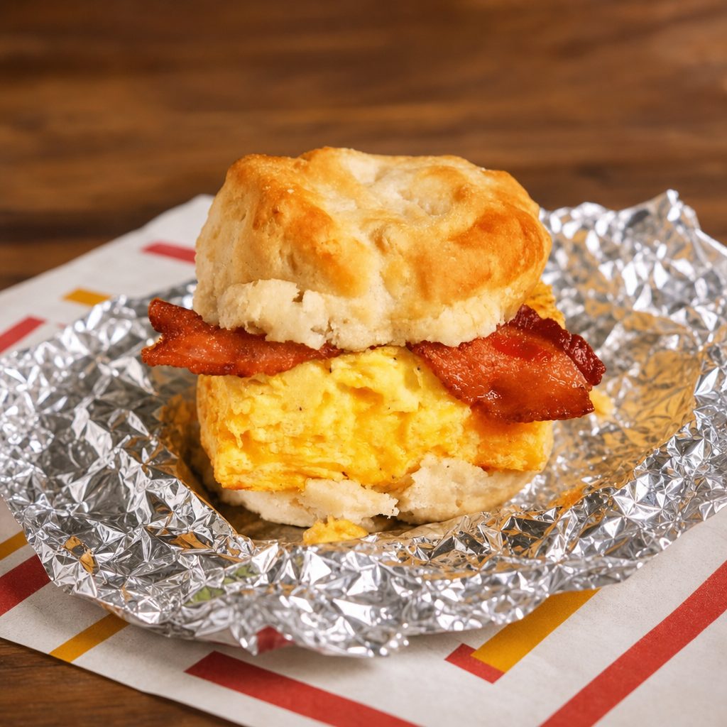 Bacon & Egg Biscuit.