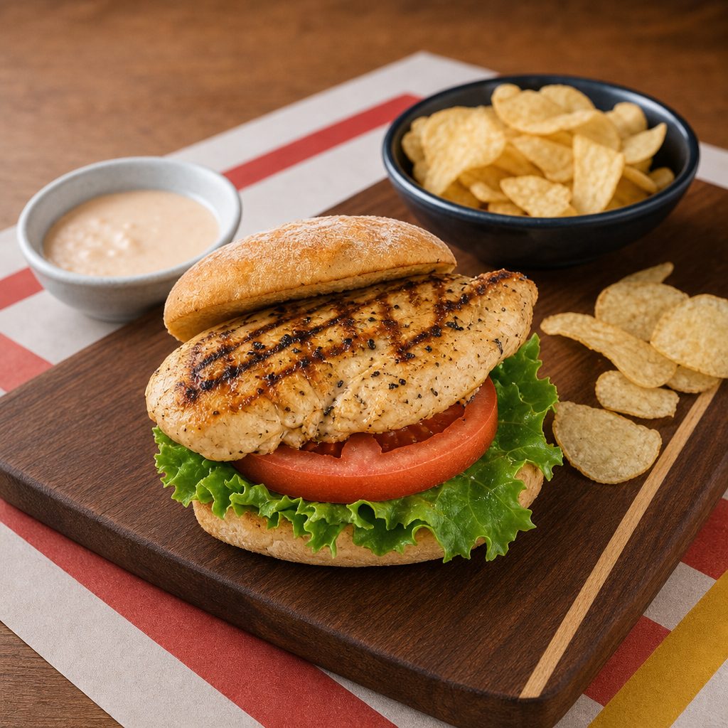 Grilled Chicken Breast Sandwich Combo.