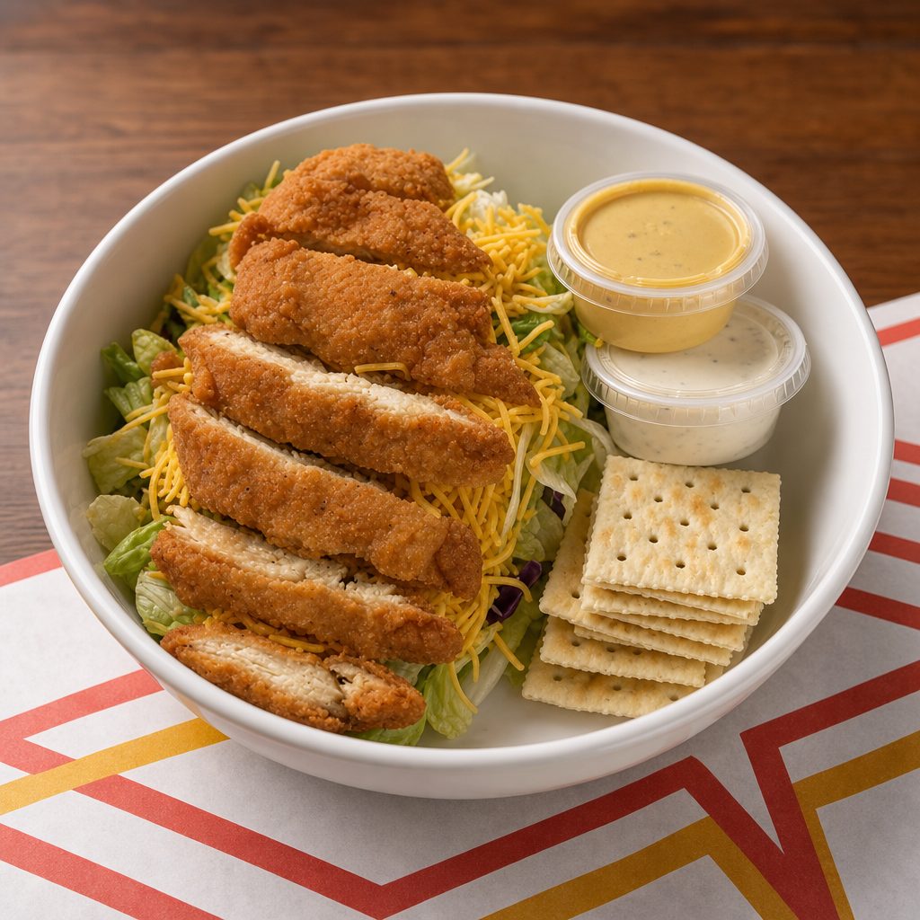 Chicken Strip Salad.