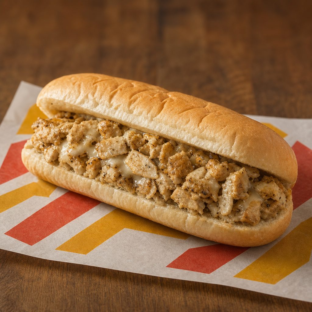 Chicken Philly Sandwich.