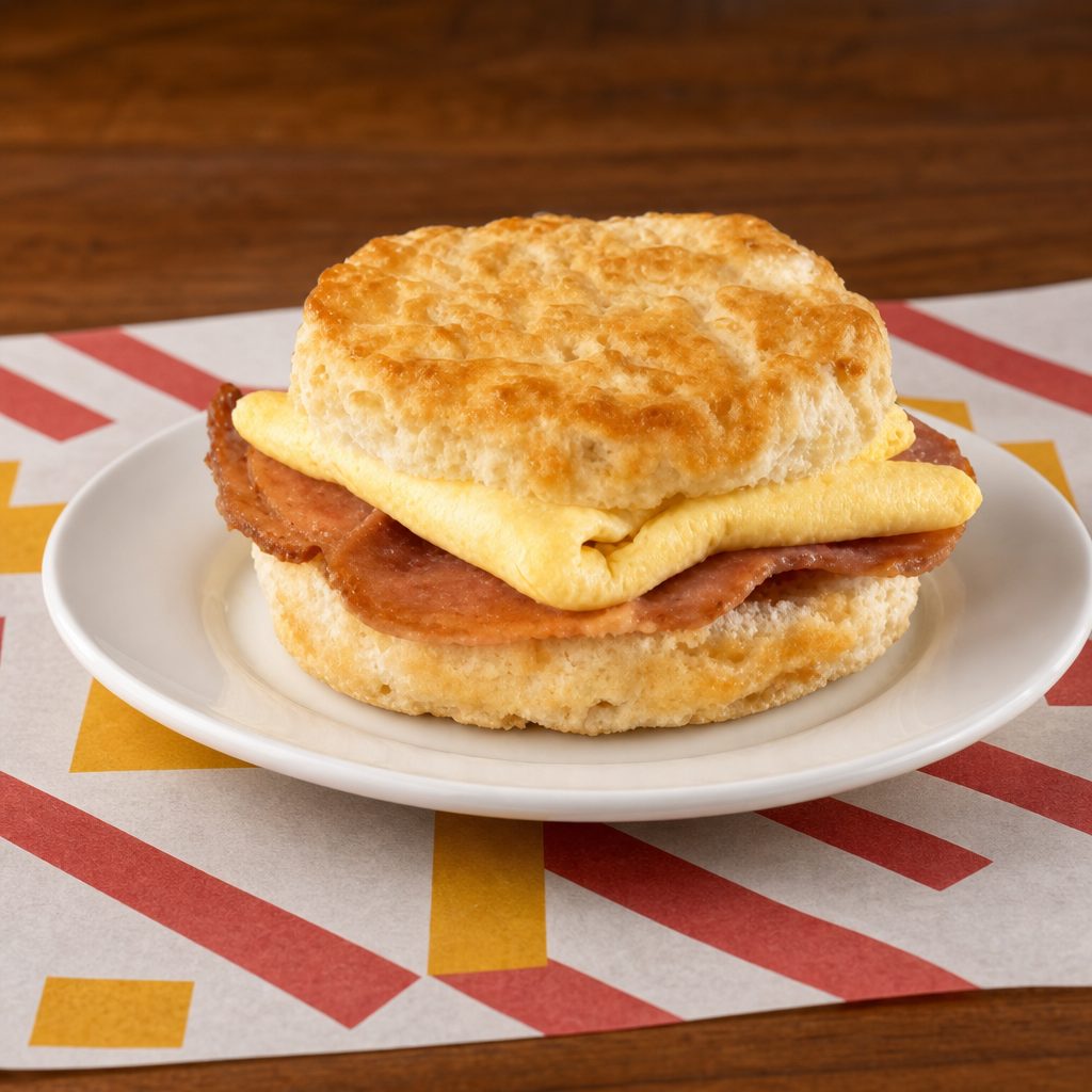 Ham & Egg Biscuit.