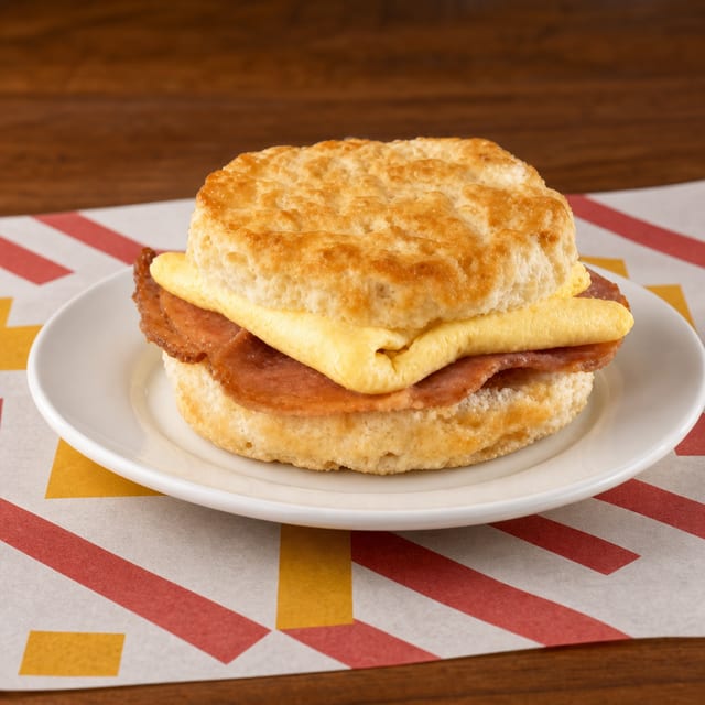 Ham & Egg Biscuit.