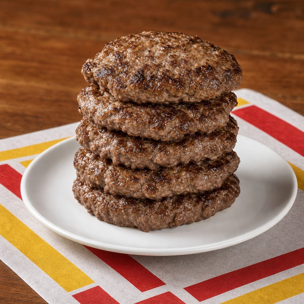 Junior Hamburger 1/4lb Patty Meat Only.